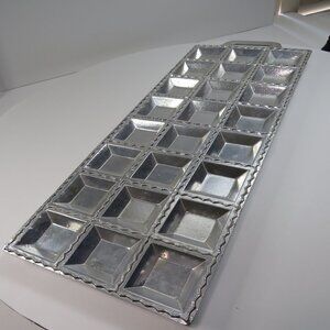 Vintage Professional 15" Cast Aluminum 24-Pocket Ravioli Maker Mold Made Italy